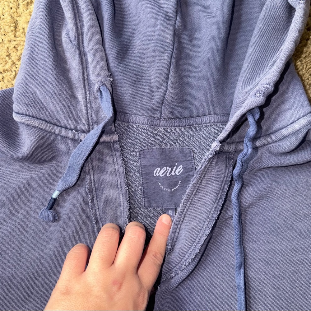 Women’s Aerie Barefoot Hoodie Blue Size XL - Picture 6 of 6